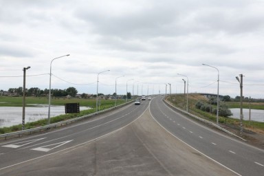 Важную автодорогу отремонтировали в Астраханской области