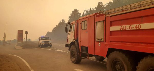 Участок трассы «Байкал» перекрыли в Забайкалье из-за лесных пожаров