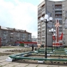 Площадь Маршала Жукова в Рыбинске благоустраивают в Год 80-летия Победы