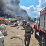 В Донском произошел пожар в ангаре