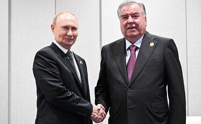 Встреча с Президентом Таджикистана Эмомали Рахмоном