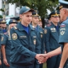 В Курске новобранцы МЧС приняли присягу у Памятного знака пожарным и спасателям