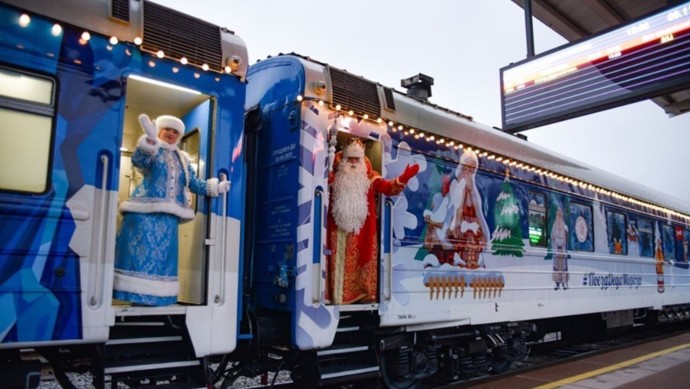 На этой неделе в Уфу прибудет поезд Деда Мороза