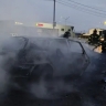 Автомобиль полыхал в Южно-Сахалинске...