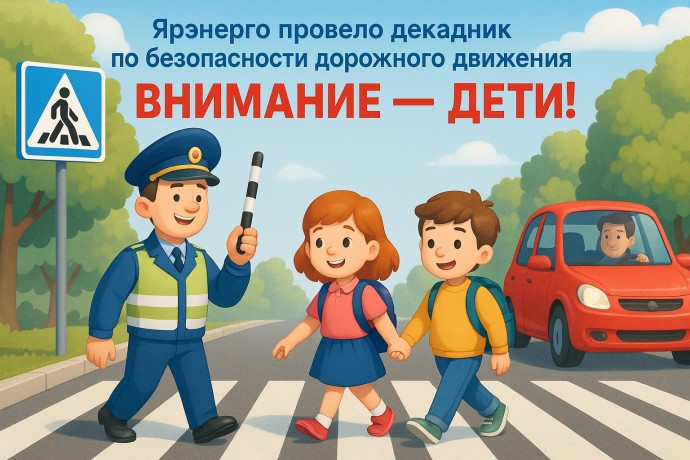 В Ярославской области прошел декадник безопасности дорожного движения «Россети Центр»