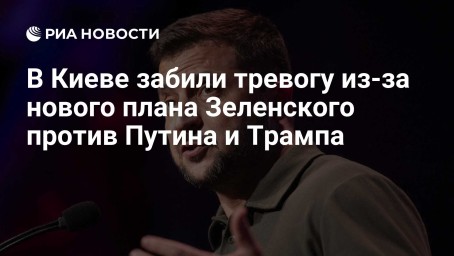В Киеве забили тревогу из-за нового плана Зеленского против Путина и Трампа