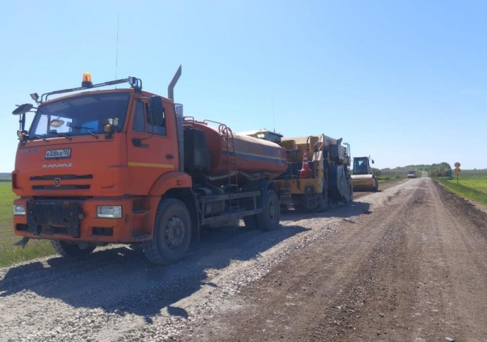 В Башкирии ремонтируют трассу Шаран—Новобалтачево—Андреевка