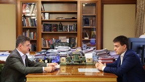 Александр Новак встретился с губернатором Красноярского края Михаилом Котюковым