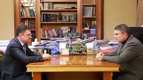 Александр Новак встретился с главой Луганской Народной Республики Леонидом Пасечником