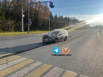 Водитель «Ларгуса» пострадал в ДТП на проспекте Октября в Уфе