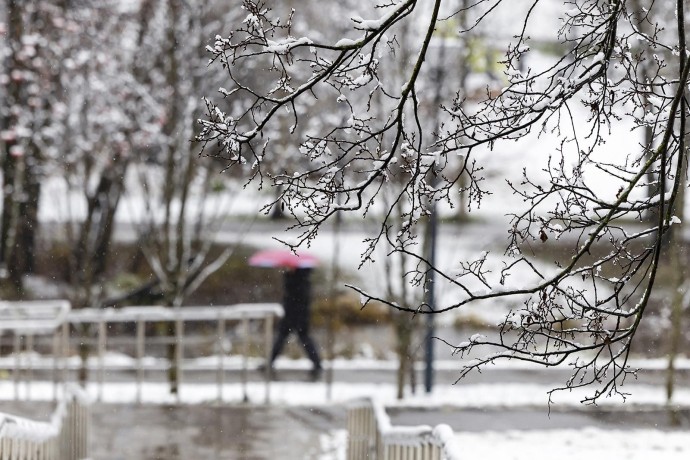 Вечером в Москве ожидается мокрый снег и гололедица Вечером в Москве ожидается мокрый снег и гололедица