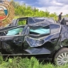 Девушка перевернула "Фольксваген" и попала в больницу