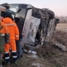 В Амурской области на трассе перевернулся автобус с 48 пассажирами
