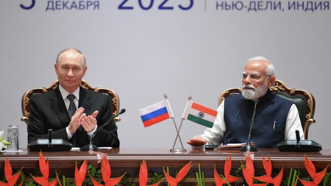 Путин назвал индийскую экономику одной из самых динамично растущих