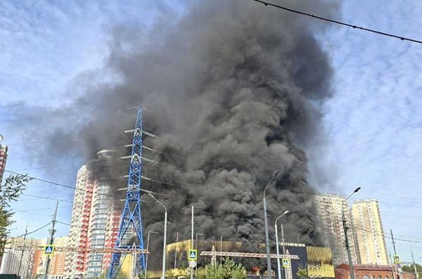 Крупный пожар произошёл в подмосковном районе Путилково