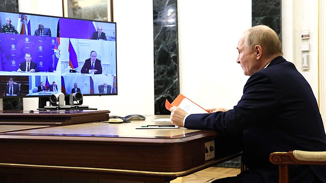 Председатель ГД принял участие в совещании Президента с постоянными членами Совета Безопасности