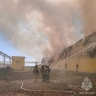 Птицефабрика полыхает в Астраханской области