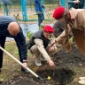 В Курске на территории школы №50 заложили «Гагаринский сад»