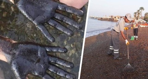 Мазутный удар по Анталии: туристы эвакуированы с пляжа из-за разлива нефти