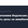 Авиакомпаниям Индонезии разрешат повысить цены на авиабилеты на 9-13%
