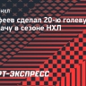 Дорофеев сделал 20-ю голевую передачу в сезоне НХЛ