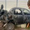 В Уфе 19-летний водитель превратил свою машину в груду металла