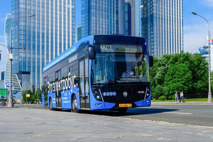 Электробусы вышли на маршруты С216 и С263 на западе и в центре Москвы