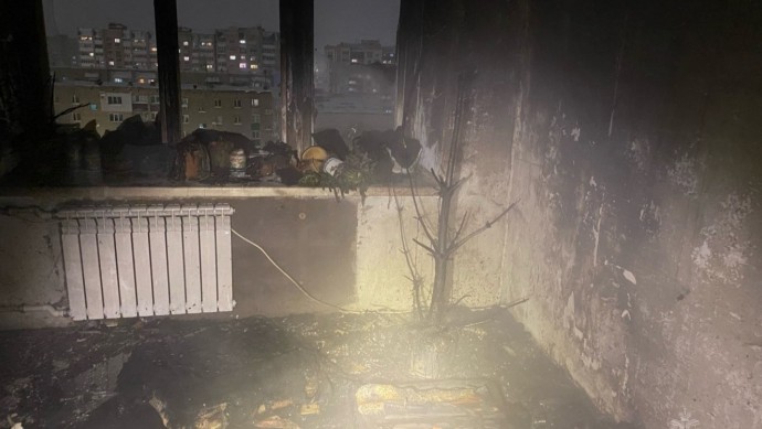 В Башкирии в новогоднюю ночь сгорела квартира в многоэтажке