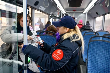 Доля безбилетников в автобусах у станции метро «Тушинская» сократилась на 35%