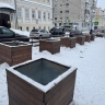 На Спасской разбирают новогодний декор