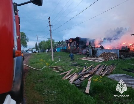 В Башкирии у многодетной семьи при пожаре сгорело всё имущество