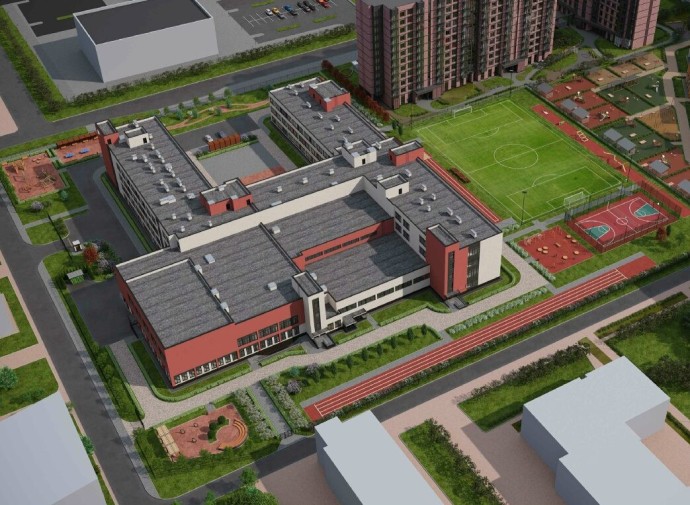 Новая школа с бассейном и большим спорткомплексом появится в Московском районе Новая школа с бассейном и большим спорткомплексом появится в Московском районе