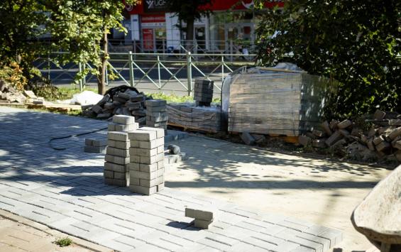 В Курске подрядчику на улице Горького сделали замечание за беспорядок