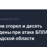 Один дом сгорел и десять повреждены при атаке БПЛА в Белгородской области