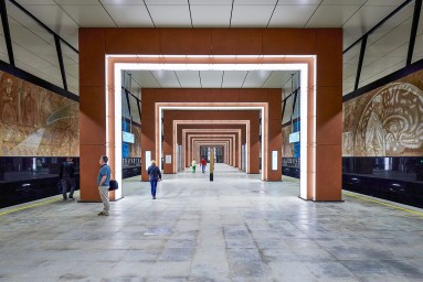 Станция метро «Академическая» (видеографика)