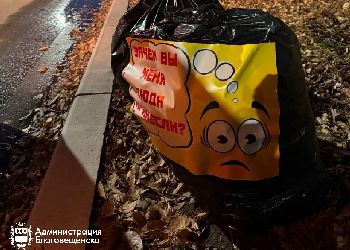 Благовещенцам рассказали, что делать с мусорными мешками после субботника