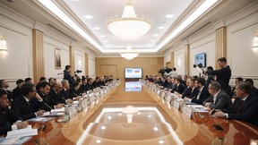Марат Хуснуллин и Нокергулы Атагулыев провели заседание Межправкомиссии по экономическому сотрудничеству между Россией и Туркменистаном