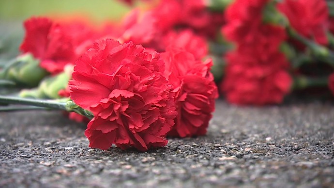 В память о спортсменах, погибших при защите блокадного Ленинграда, возложили цветы на Пискаревском кладбище