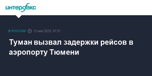 Туман вызвал задержки рейсов в аэропорту Тюмени
