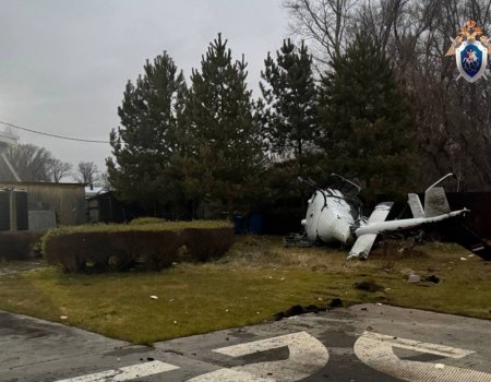 В Уфе опрокинулся вертолет