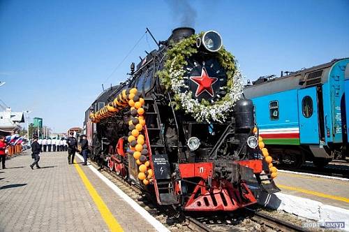 Ретропоезд «Победа» сделает 14 остановок в Амурской области
