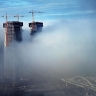 Москву накрыл сильный туман, видимость местами ухудшилась до 300 метров
