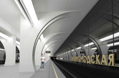 На станции метро «Звенигородская» началась установка эскалаторов