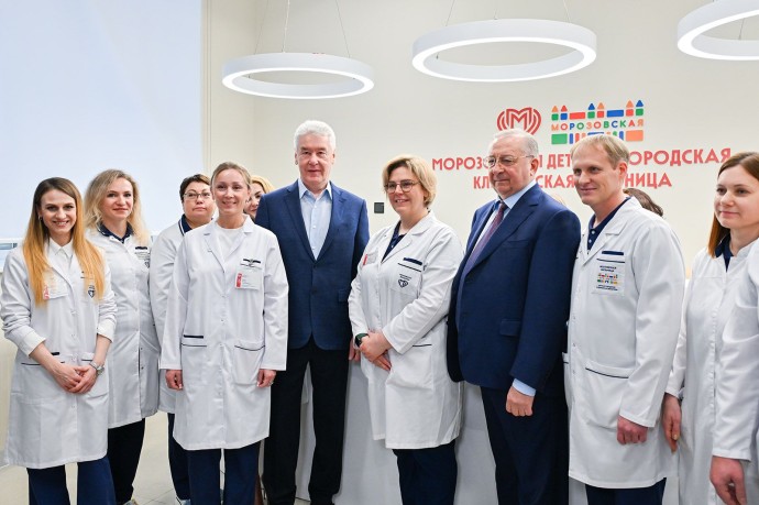Мэр Москвы открыл уникальный центр ранней помощи в Морозовской больнице