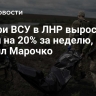 Потери ВСУ в ЛНР выросли почти на 20% за неделю, заявил Марочко