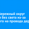 Правобережный округ остался без света из-за упавшего на провода дерева