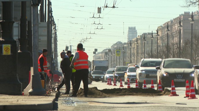 Ремонт Московского проспекта продолжится после ПМЭФ