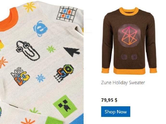 Microsoft выпустила в продажу «уродские» свитеры Microsoft выпустила в продажу «уродские» свитеры