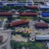 Движение по улице Краснофлотской в Корсакове доступно по одной полосе в каждую сторону