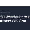 Губернатор Ленобласти сообщил о пожаре в порту Усть-Луга